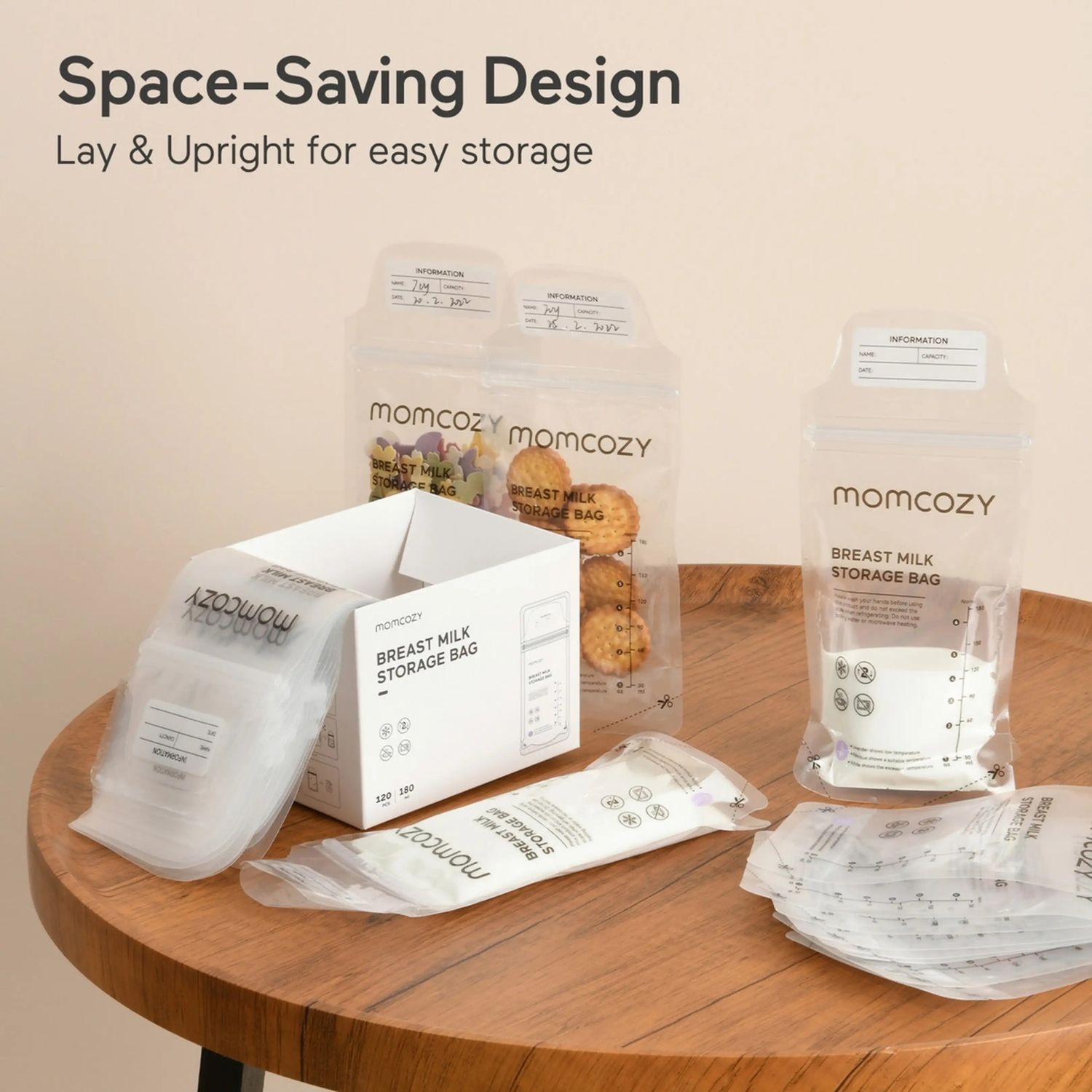 Momcozy sacchetti conservalatte monouso termosensibili 50 pz - MOMCOZY