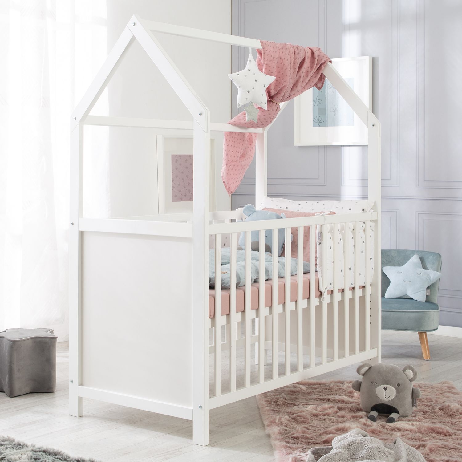 Lenzuolo con angoli 70x140 pink  - roba - Roba GMBH