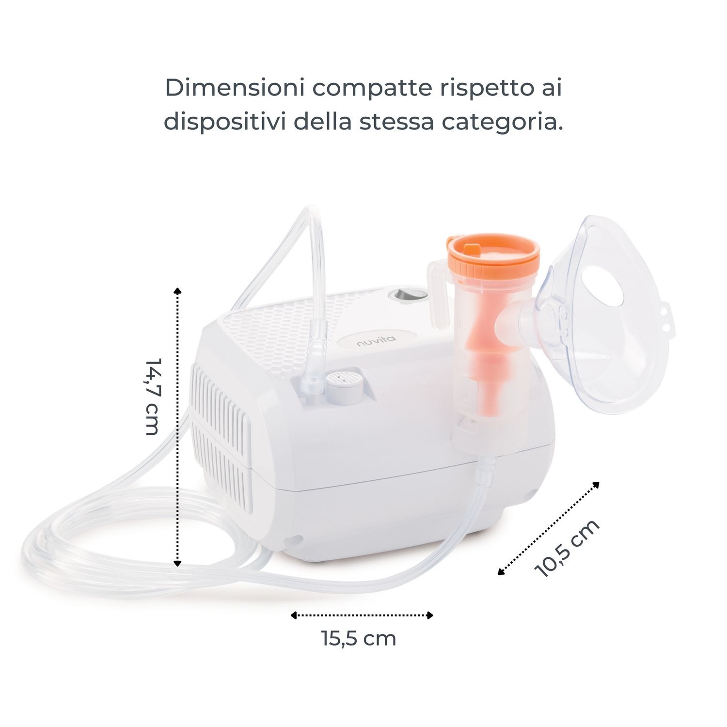 Aerosol a pistone per bambini e adulti modello 5023 dispositivo medico - nuvita - Nuvita
