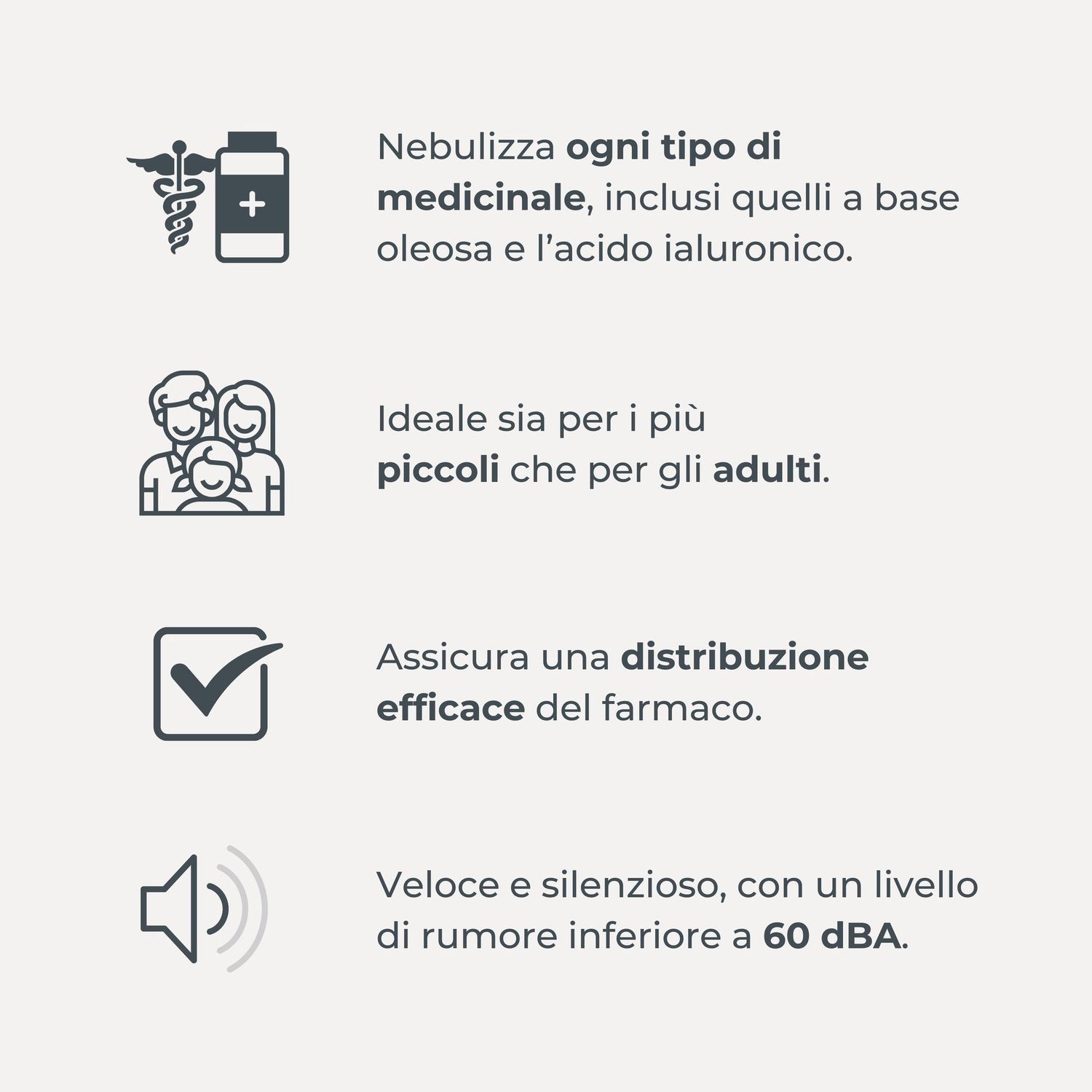 Aerosol a pistone per bambini e adulti modello 5023 dispositivo medico - nuvita - Nuvita
