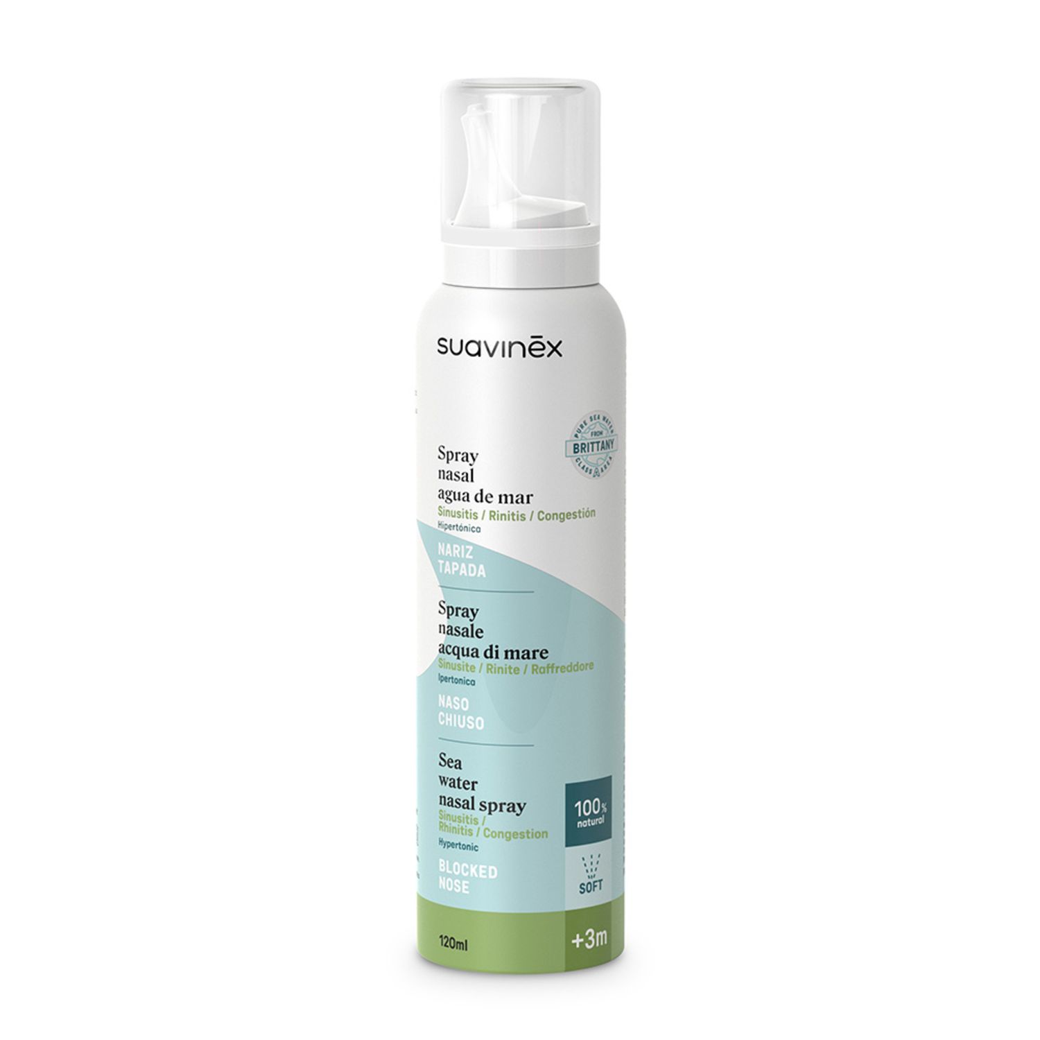 Spray nasale ipertonico +3m 120ml - suavinex - Suavinex