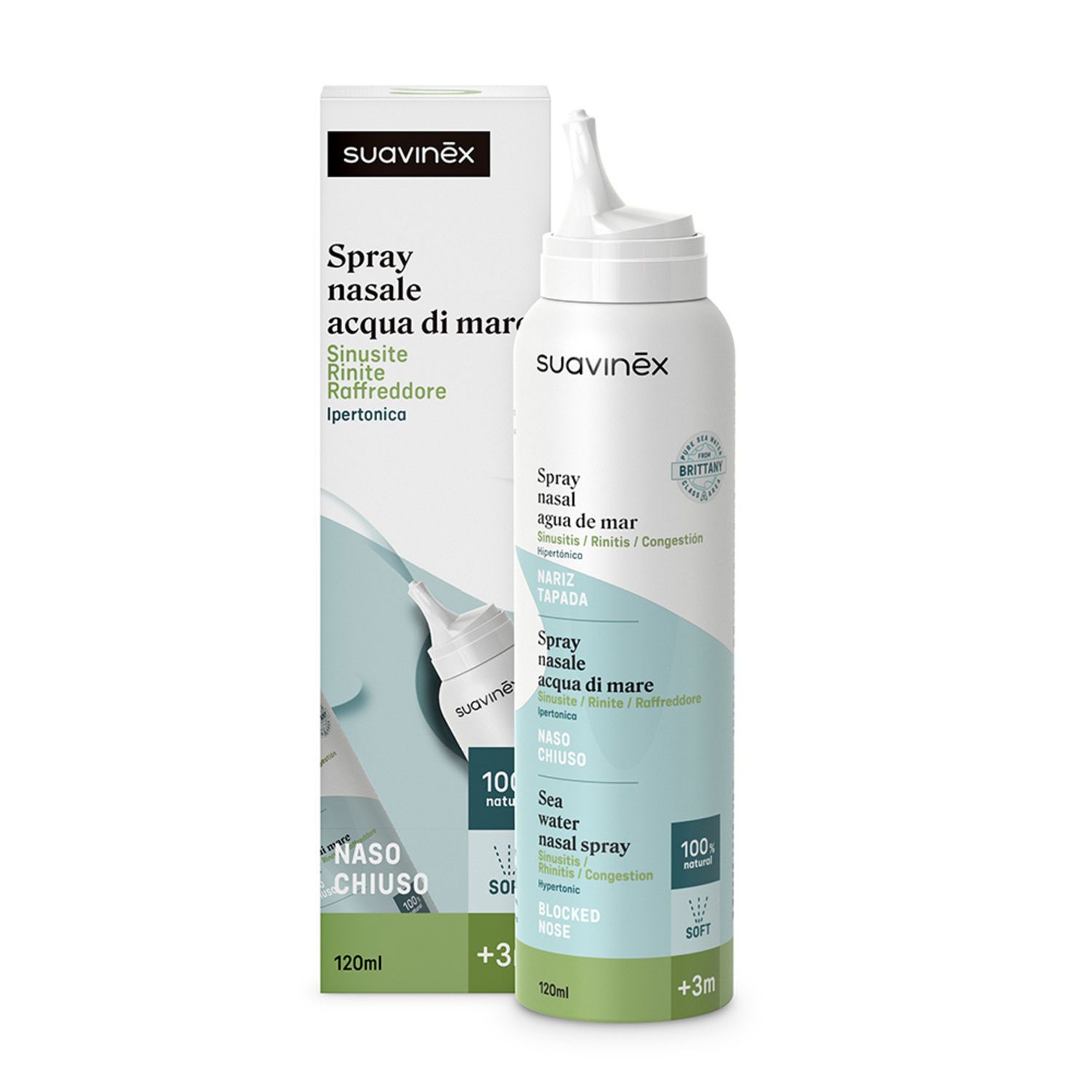 Spray nasale ipertonico +3m 120ml - suavinex - Suavinex