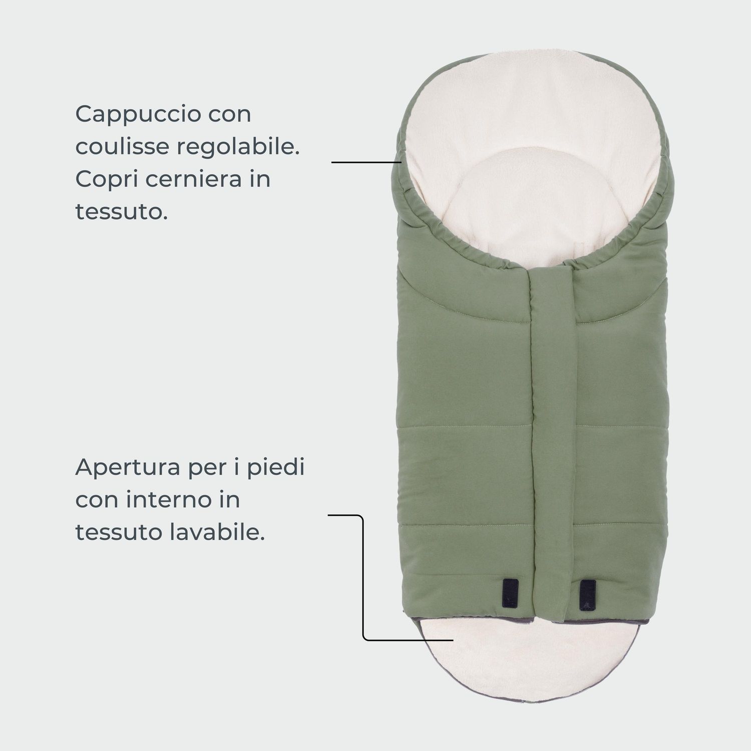 Sacco universale per seggiolini auto gruppo 0+ moovo ovetto city / rosa tenue - nuvita - Nuvita