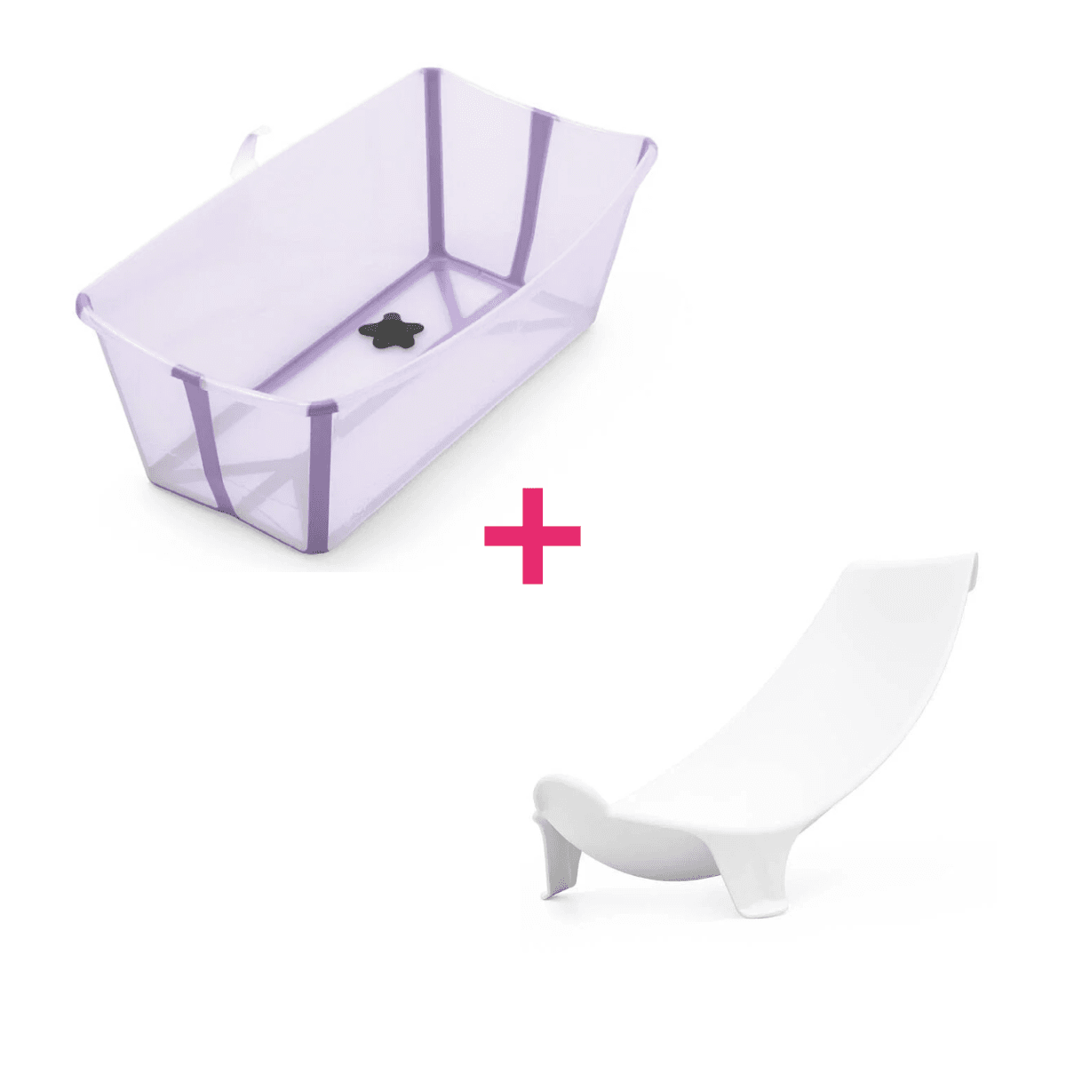 Stokke - flexi bath lavender + flexi bath support - 