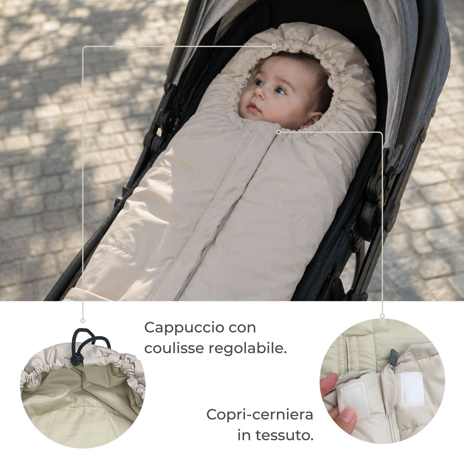 Sacco per ovetto e seggiolino auto cento grigio - nuvita - Nuvita
