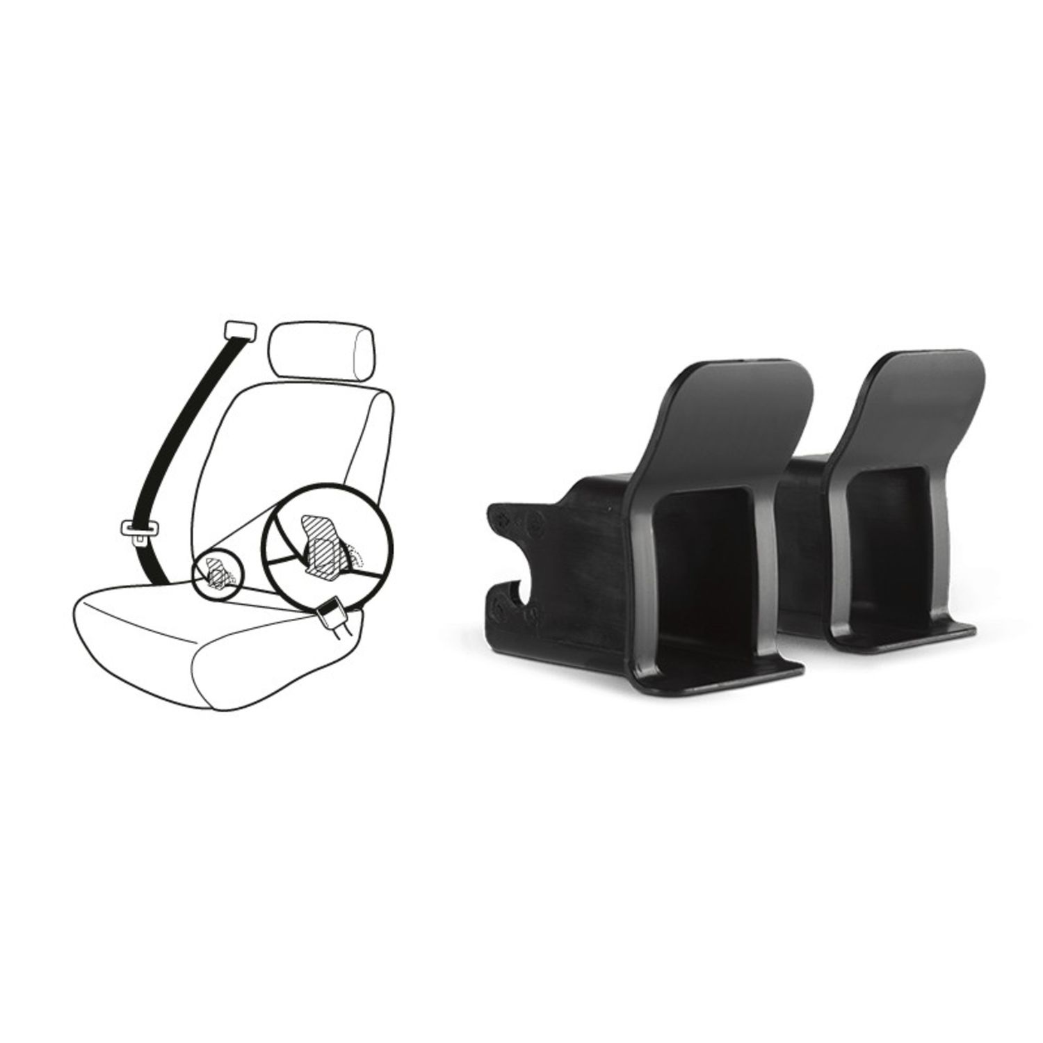 Cybex - isofix guides black supporto seggiolino - Cybex