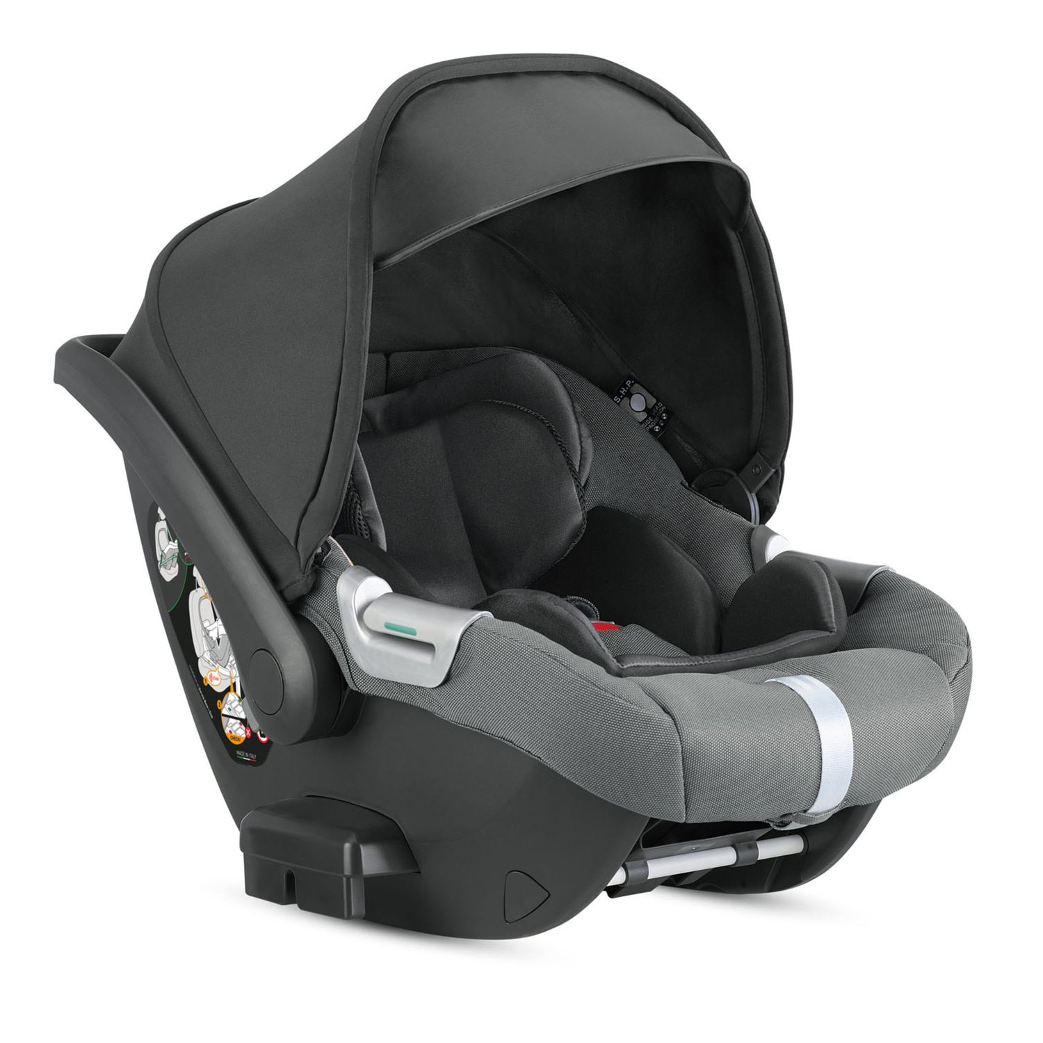 Aptica xt system quattro - canyon grey con telaio nero e seggiolino auto darwin infant - 2025 - inglesina - Inglesina