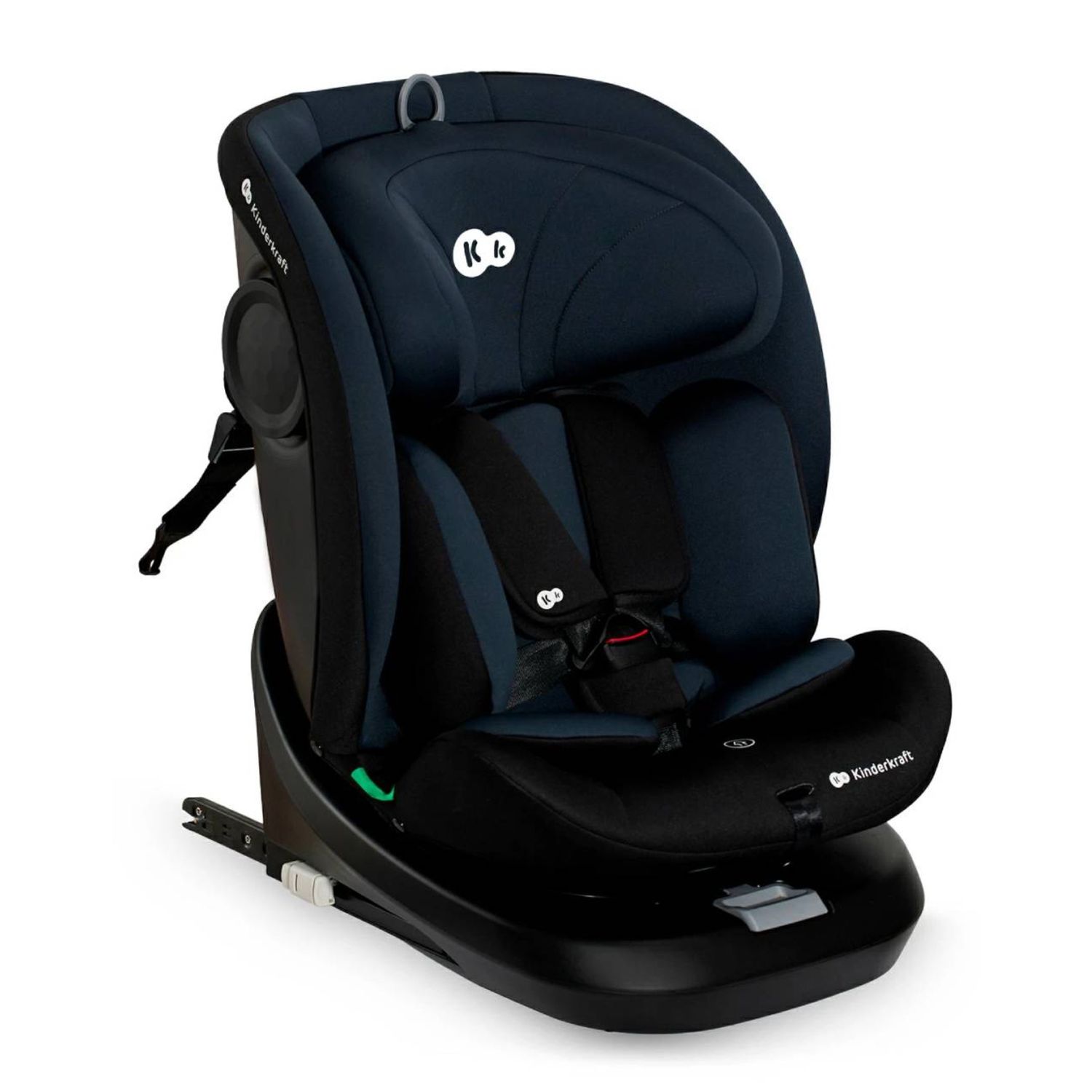Kinderkraft seggiolino auto i-grow i-size black 40-150cm con base girevole - KinderKraft