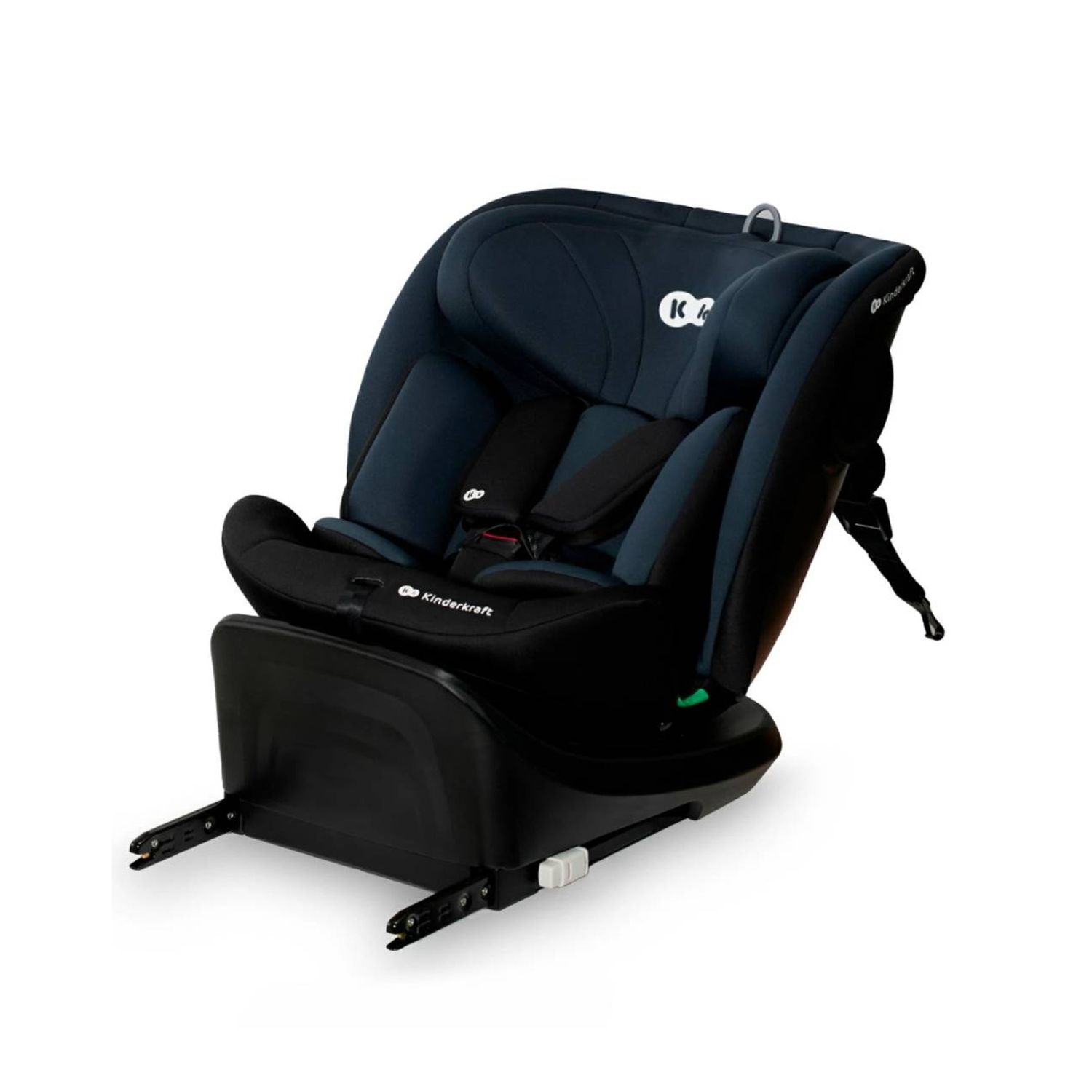 Kinderkraft seggiolino auto i-grow i-size black 40-150cm con base girevole - KinderKraft