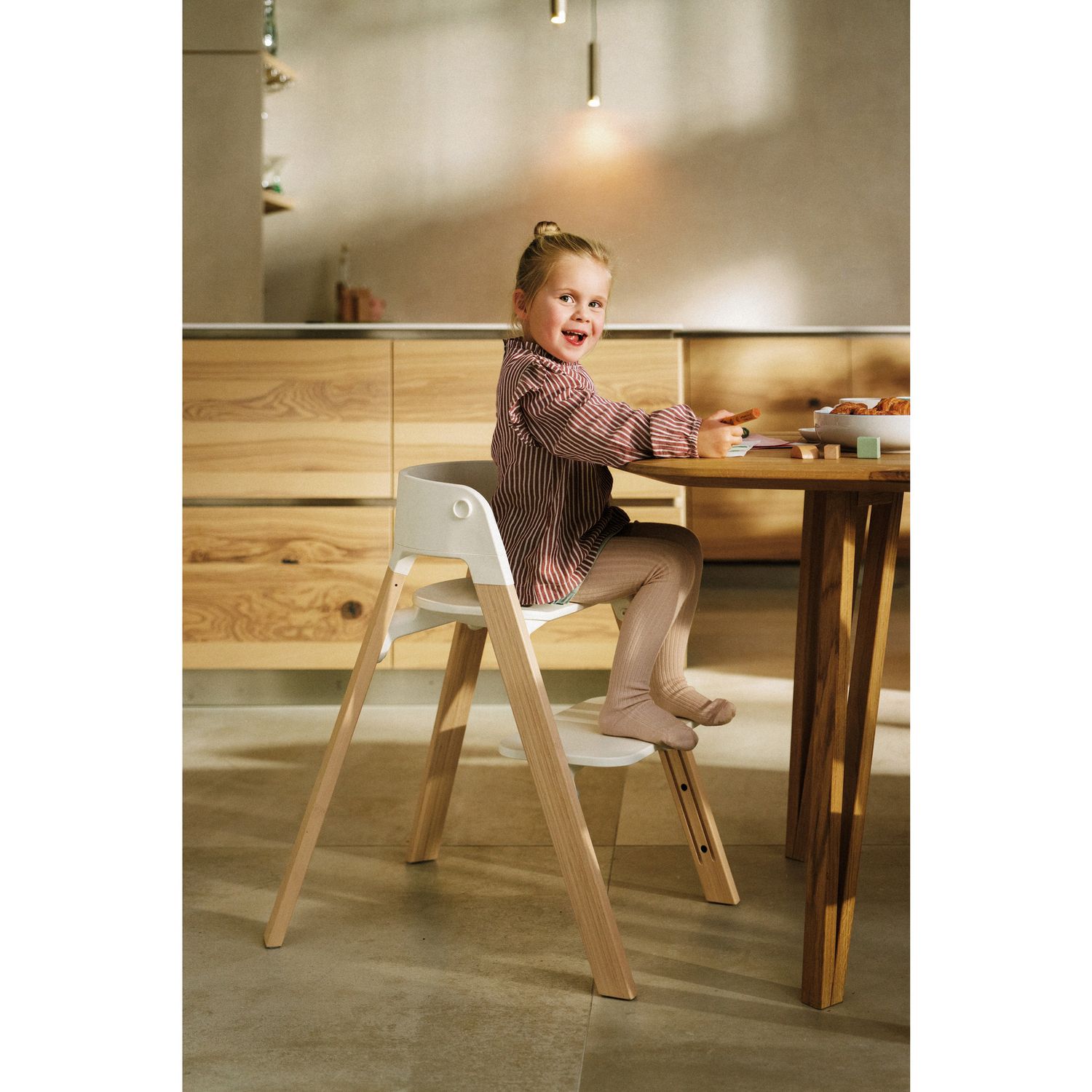 Seggiolone steps™ white natural- stokke - STOKKE