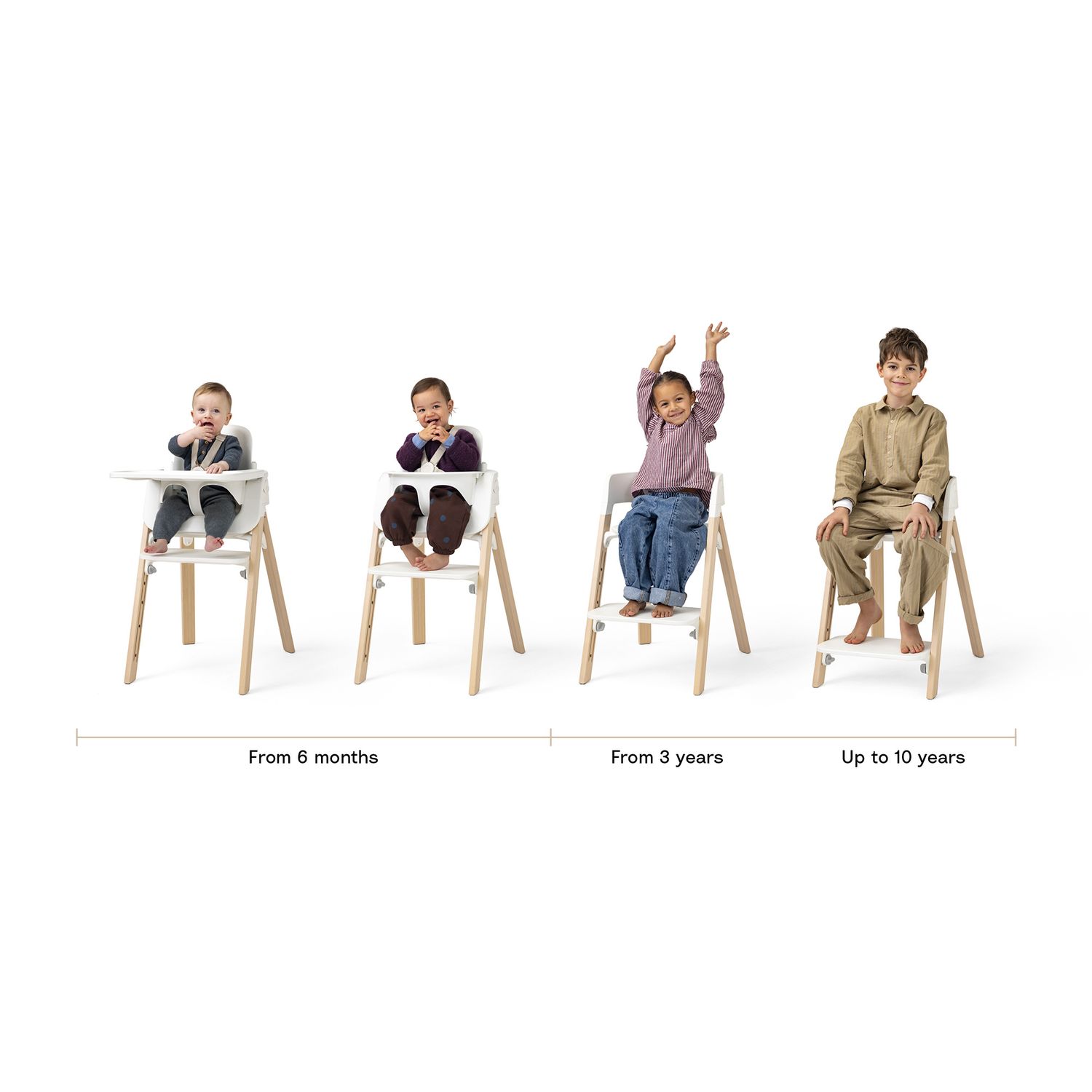 Seggiolone steps™ black warm brown- stokke - STOKKE