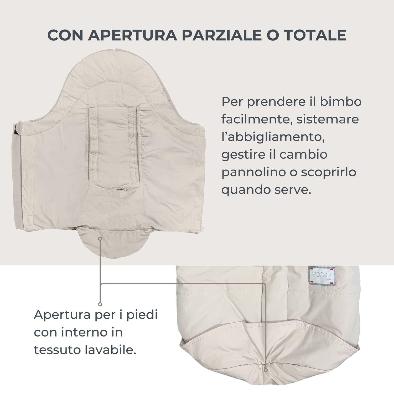 Sacco per ovetto e seggiolino auto cento verde oliva - nuvita - Nuvita