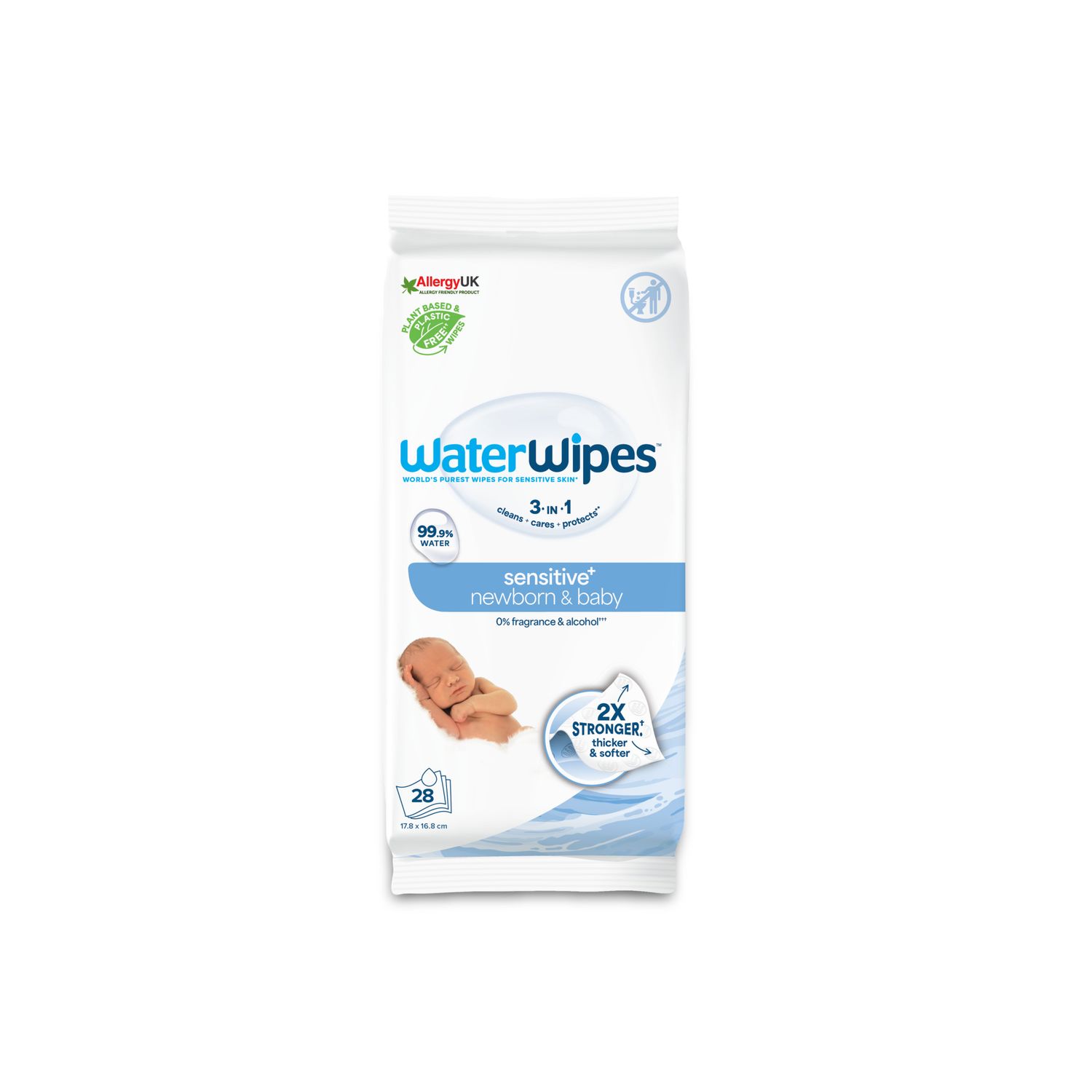 Salviette umidificate baby 99.9% acqua bio pack of 28 - water wipes - Water wipes