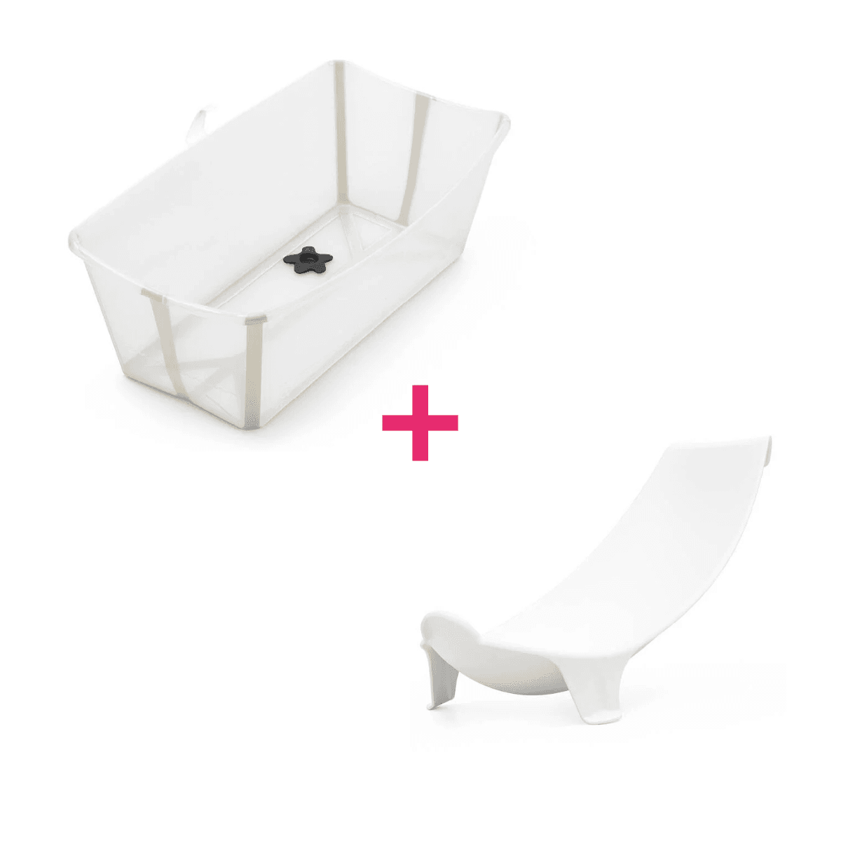 Stokke - flexi bath sandy beige + flexi bath support - 