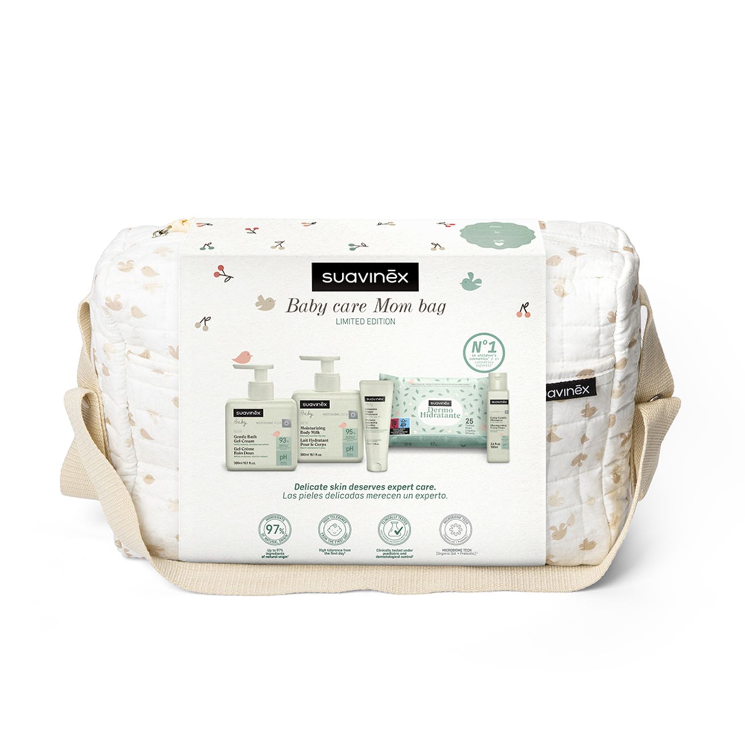 Borsa cosmetica birdies beige - suavinex - Suavinex