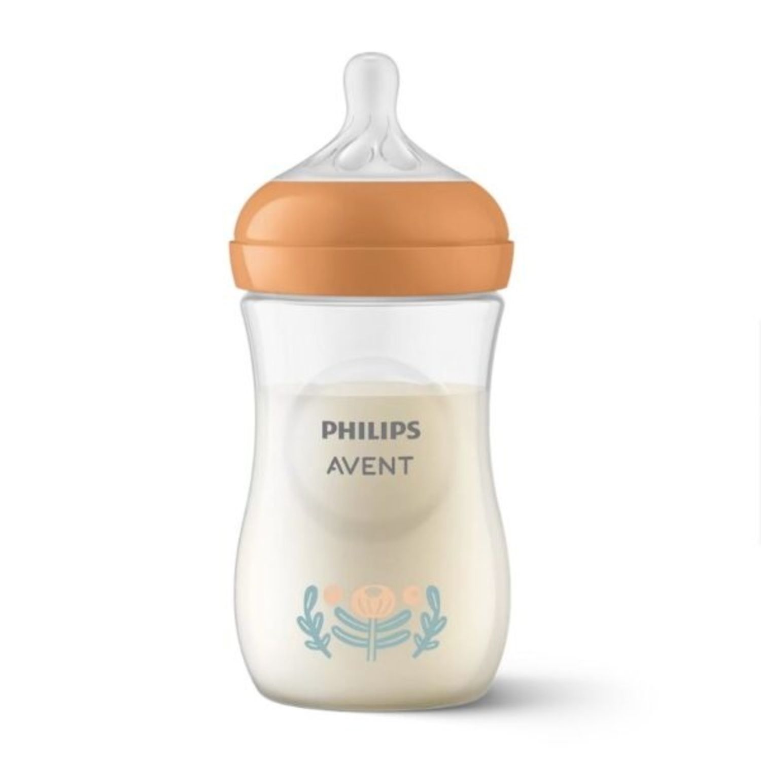 Biberon natural response 260ml deco natura - arancione - avent - Avent
