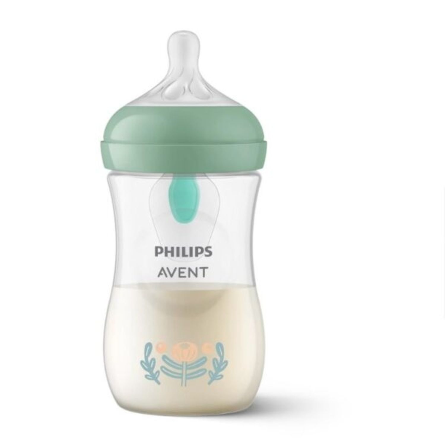 Biberon natural response 260ml deco natura - verde - avent - Avent