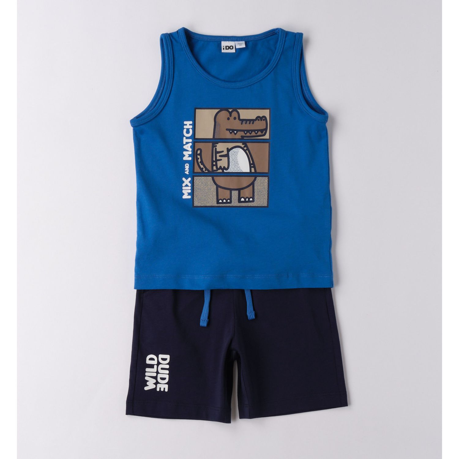 Completo corto short blu + canotta royal st cocco - Dodipetto